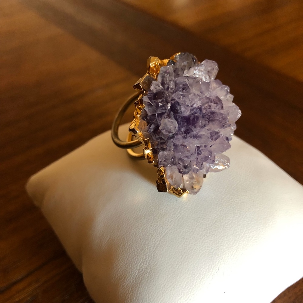 Amethyst Statement Ring - image 7